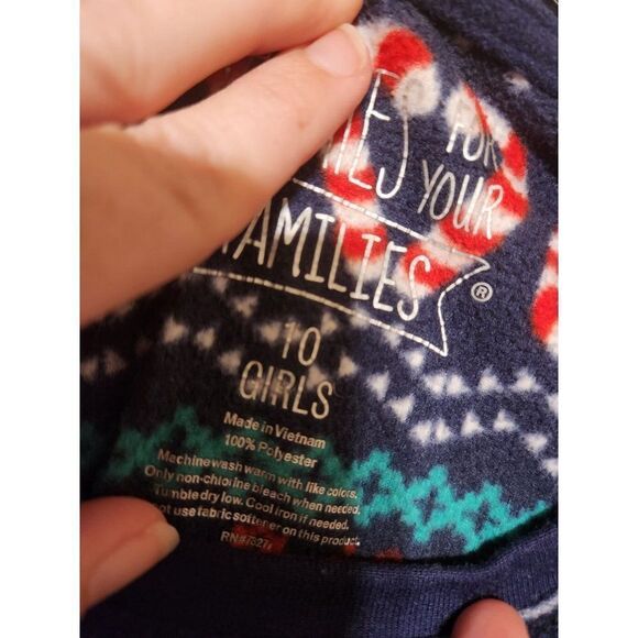 Christmas pajama dress girls size 10 - Picture 3 of 7